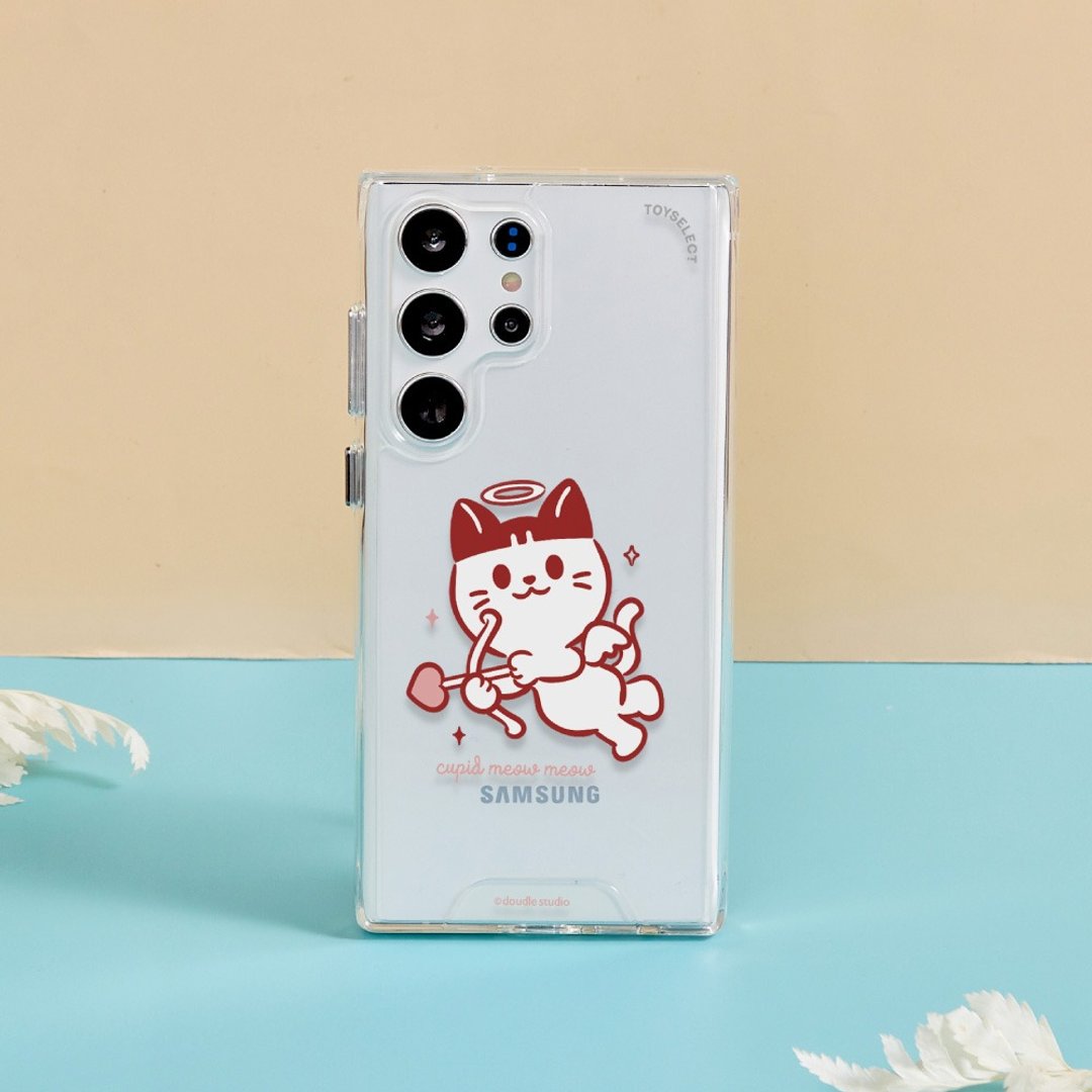 doudle studio喵喵邱比特防摔透明SAMSUNG手机壳 - 手机壳/手机套 - 塑料 多色