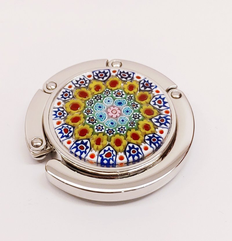 Murano意大利手工琉璃桌边挂勾 - 千花(黄白) - 其他 - 玻璃 黄色