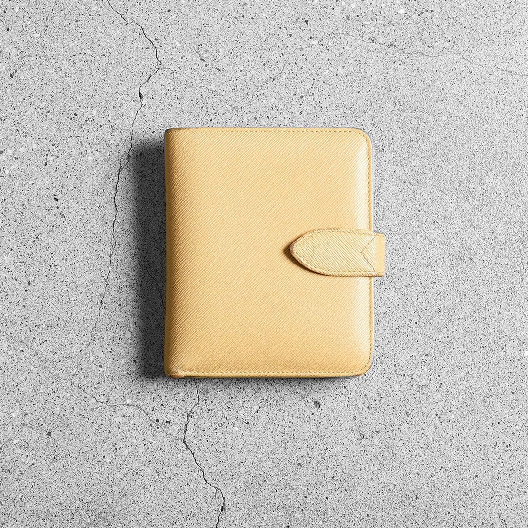 Coach 古董口金短夹 / 古着 vintage - 皮夹/钱包 - 真皮 橘色