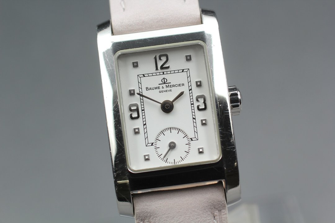 经典 BAUME & MERCIER 女仕石英腕表 Baume Mercier MV045139 - 女表 - 不锈钢 白色