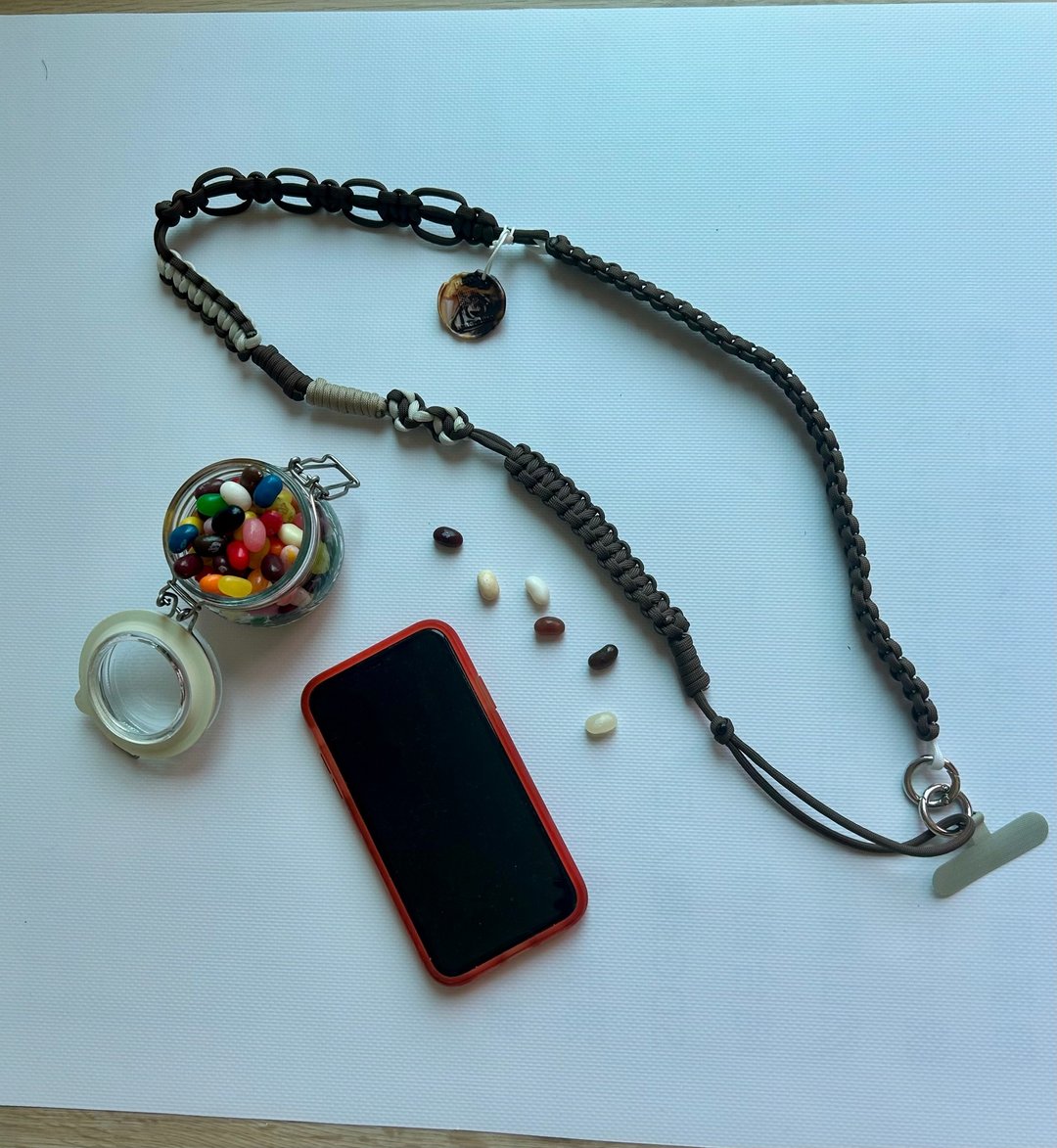 巧克力威化伞绳褙带一提供调节 - 挂绳/吊绳 - 尼龙 