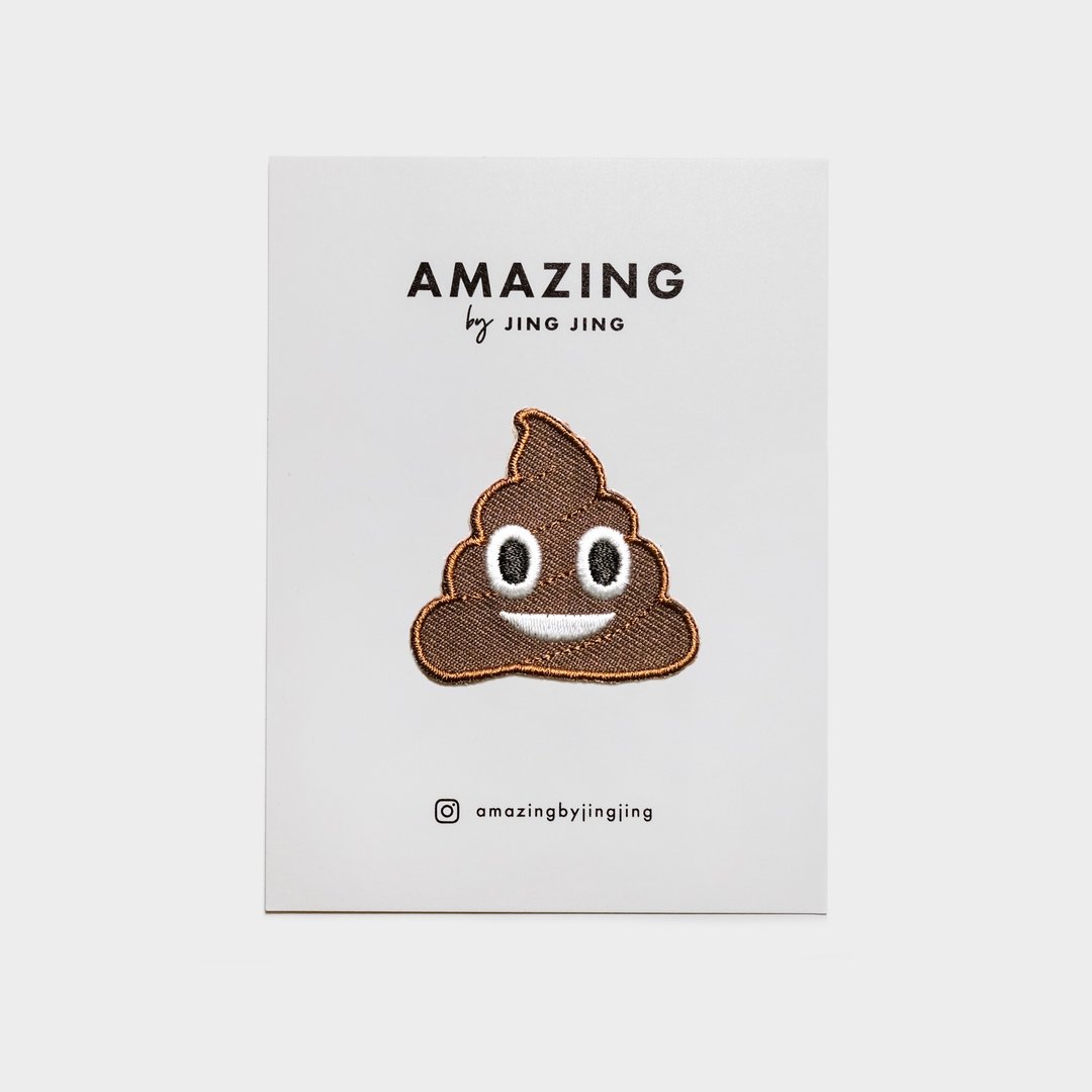 Sticker布贴 - Poo - 徽章/别针 - 绣线 