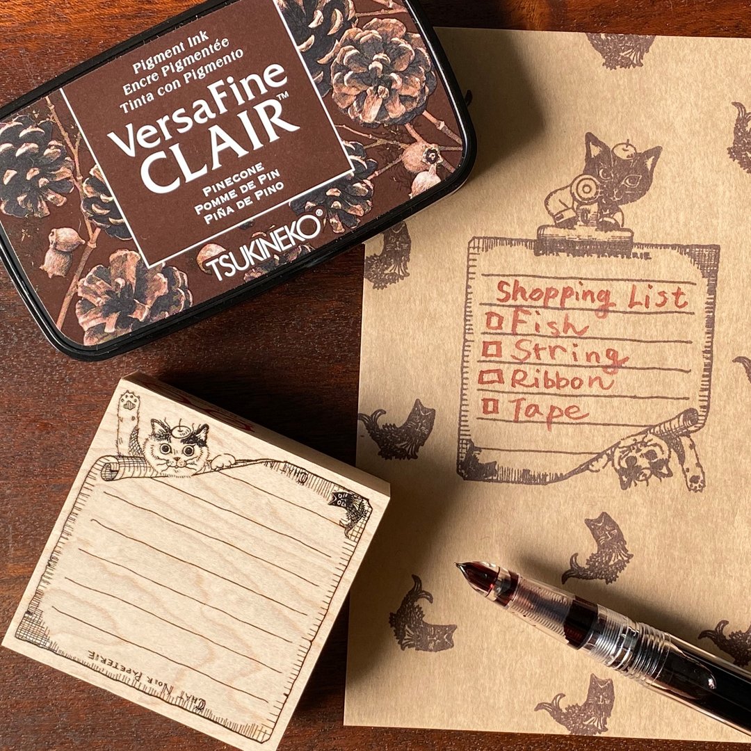 三花猫便利贴框 - 印章/印台 - 木头 