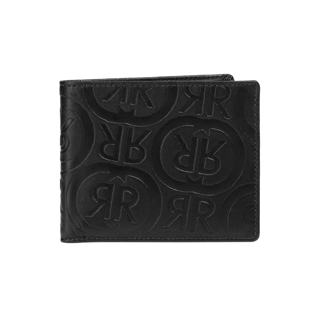CERRUTI 1881 限量2折 顶级小牛皮12卡短夹 全新专柜展示品 - 皮夹/钱包 - 真皮 黑色