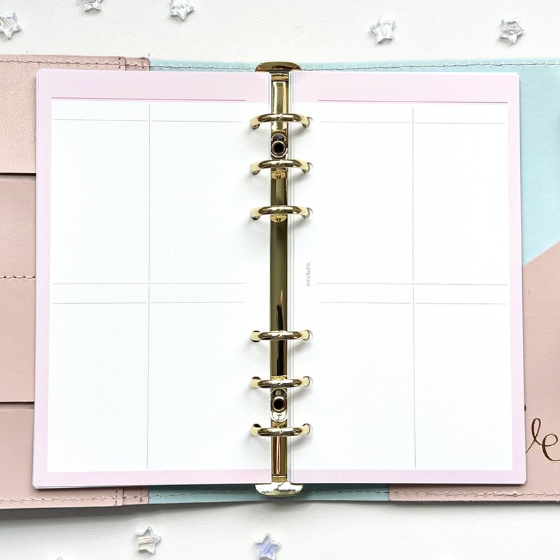 周间8格计划内页 (圣经尺寸) - 笔记本/手帐 - 纸 多色