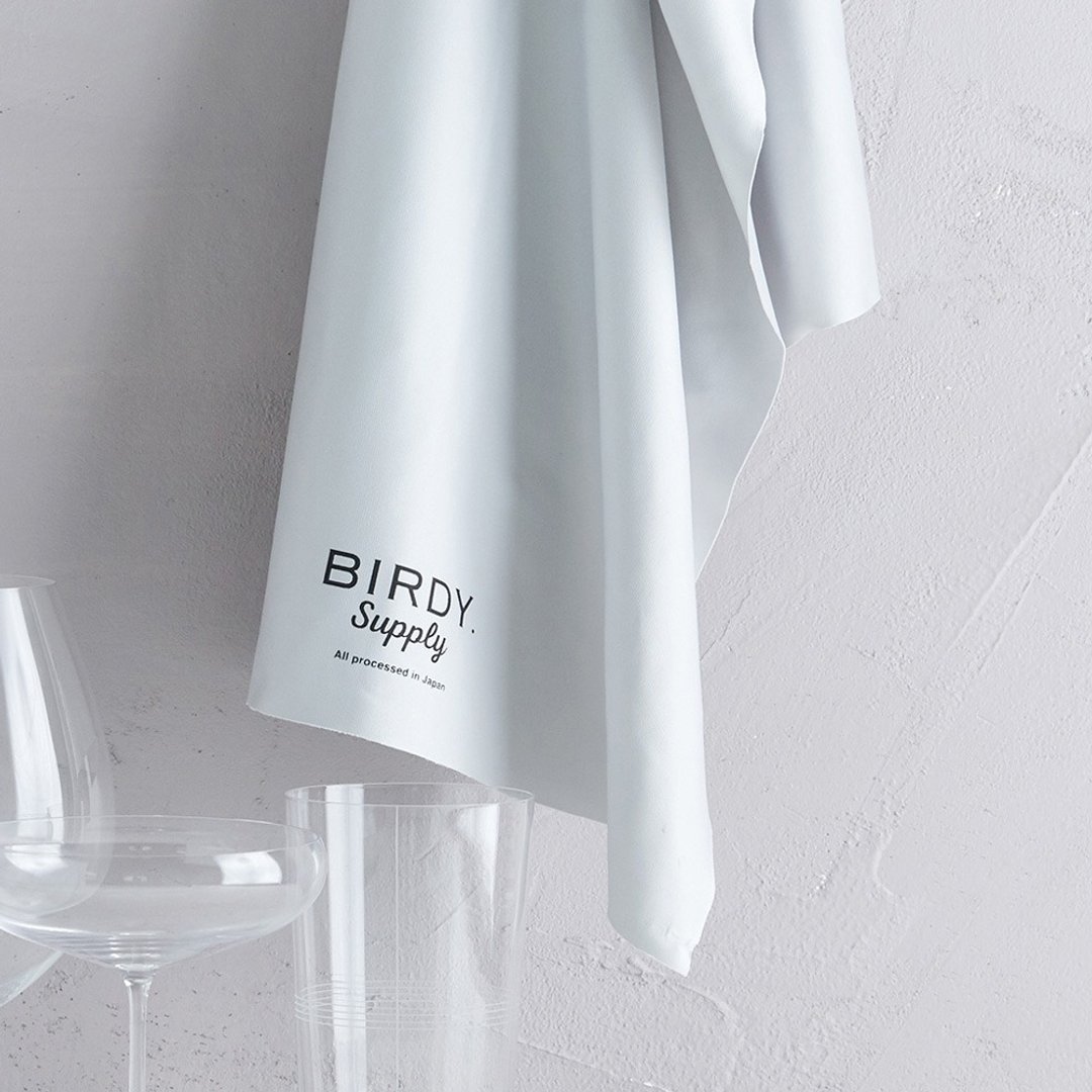 日本BIRDY 日制玻璃杯专用极细柔纤维无痕擦拭巾-L - 其他 - 聚酯纤维 灰色