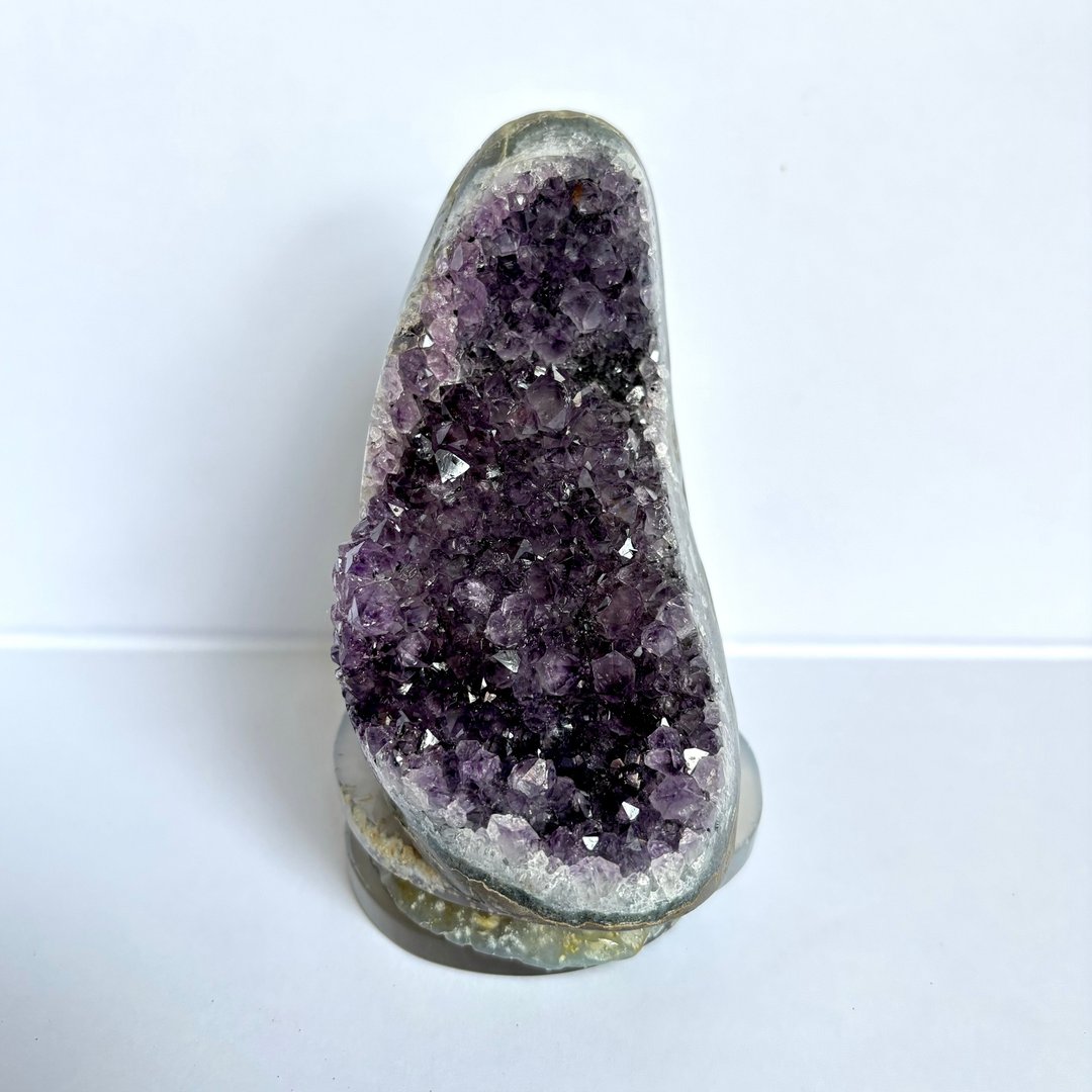 *自带小晶洞* 天然巴西紫水晶摆件 Natural Amethyst - 摆饰 - 水晶 紫色