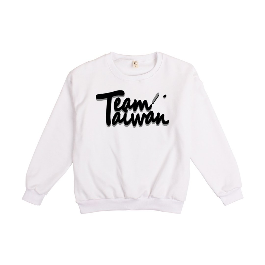 Team Taiwan D 款  大学 T/男上衣/女上衣/中性 T/刷毛上衣 - 男装上衣/T 恤 - 棉 灰色