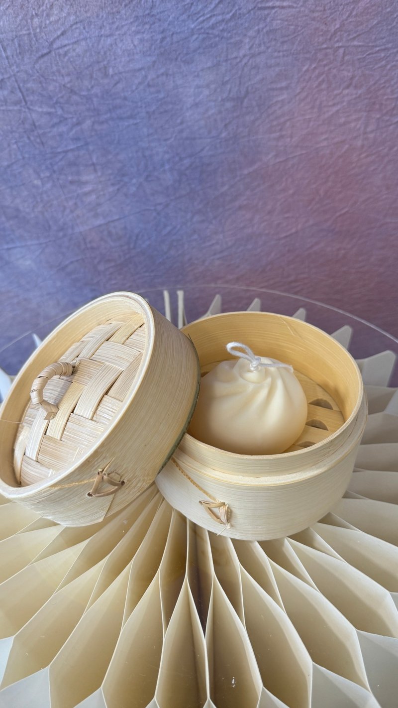 包你蒸蒸日上香氛蜡烛 - 蜡烛/烛台 - 蜡 白色