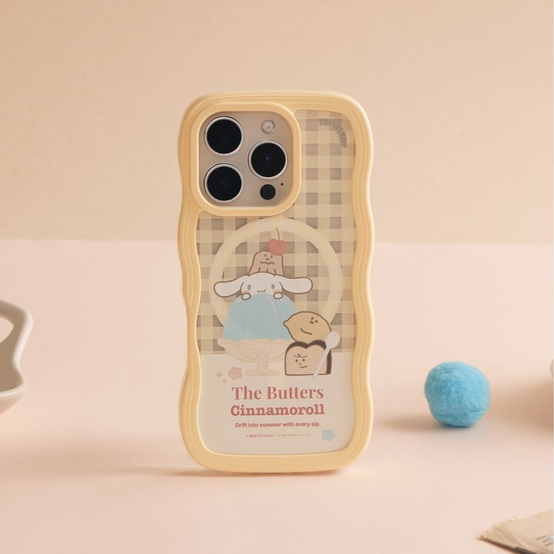 奶油家族x大耳狗围绕果冻云朵波波MagSafe iPhone手机壳 - 手机壳/手机套 - 塑料 多色