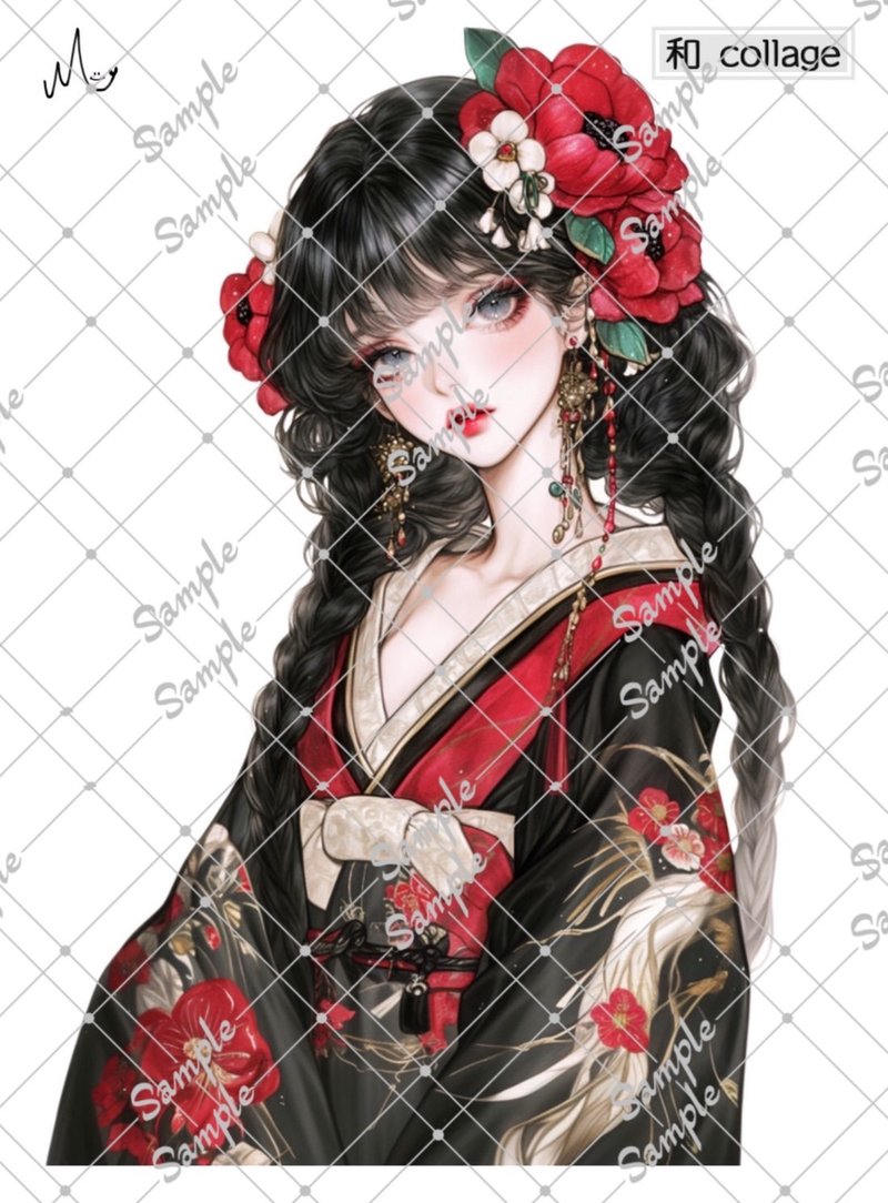 原创人物贴纸 和系列 期间限定至1月10日 - 贴纸 - 纸 