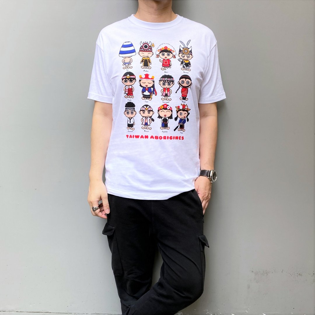 MILU台湾故事T-Shirt / 可爱原住民 短袖T恤 / 纯棉台湾制 Taiwan - 男装上衣/T 恤 - 棉 