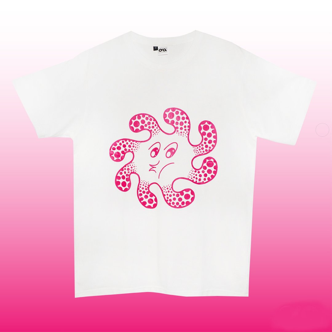 dada手工絲網印刷T-shirt - 中性连帽卫衣/T 恤 - 棉 多色