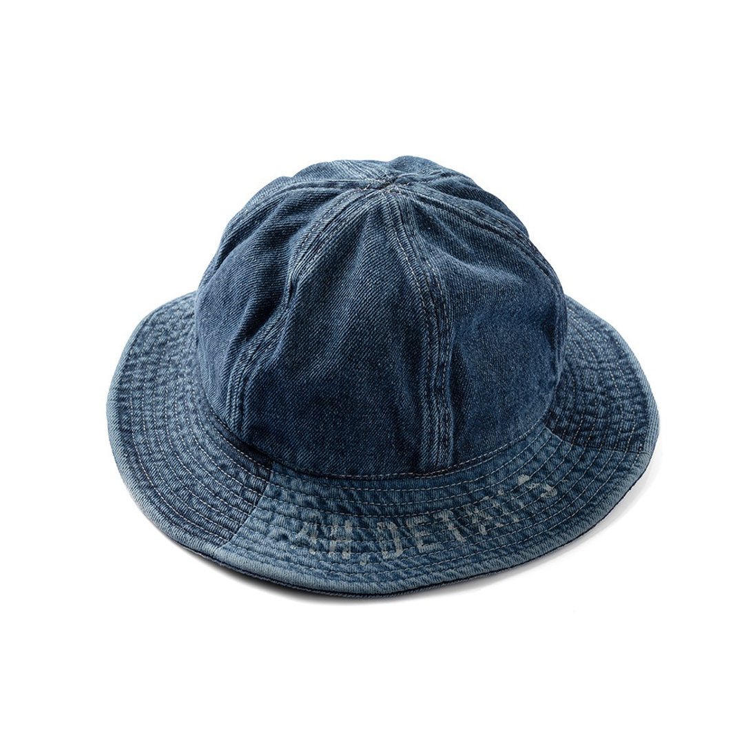 Vintage Bucket Hat - 牛仔 Indigo - 帽子 - 棉 