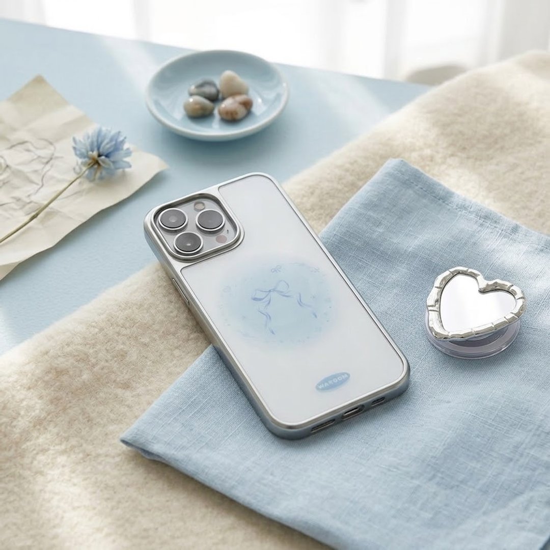 Heart Symbol 银色电镀框光面手机保护壳 - 手机壳/手机套 - 塑料 银色