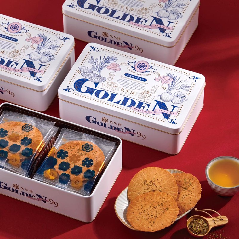 【爱不啰嗦】久久津 奶酪米饼礼盒 - 蓝纹起司 - 零食/点心 - 新鲜食材 