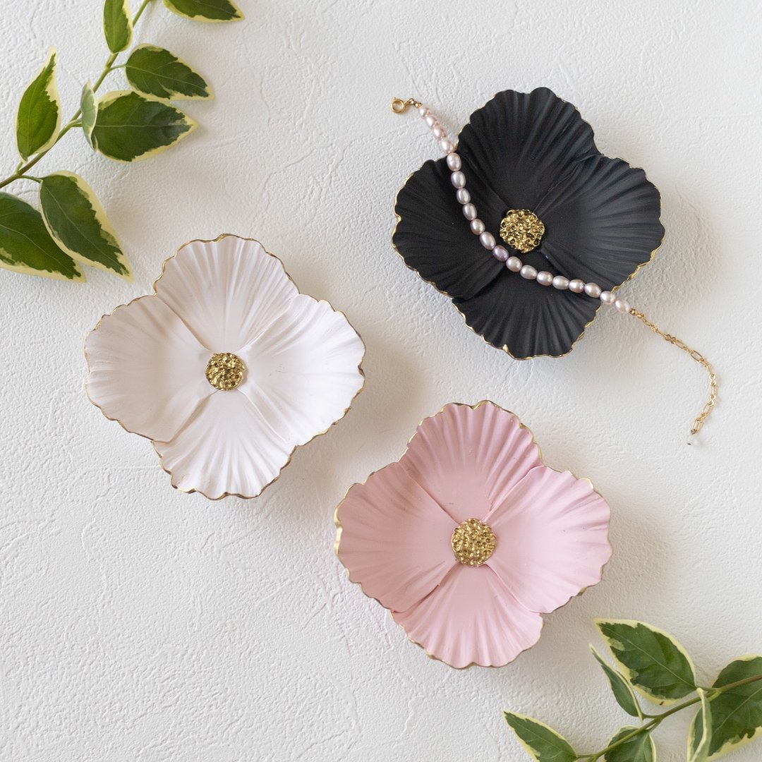 Accessory tray / flower lover - 收纳用品 - 粘土 白色