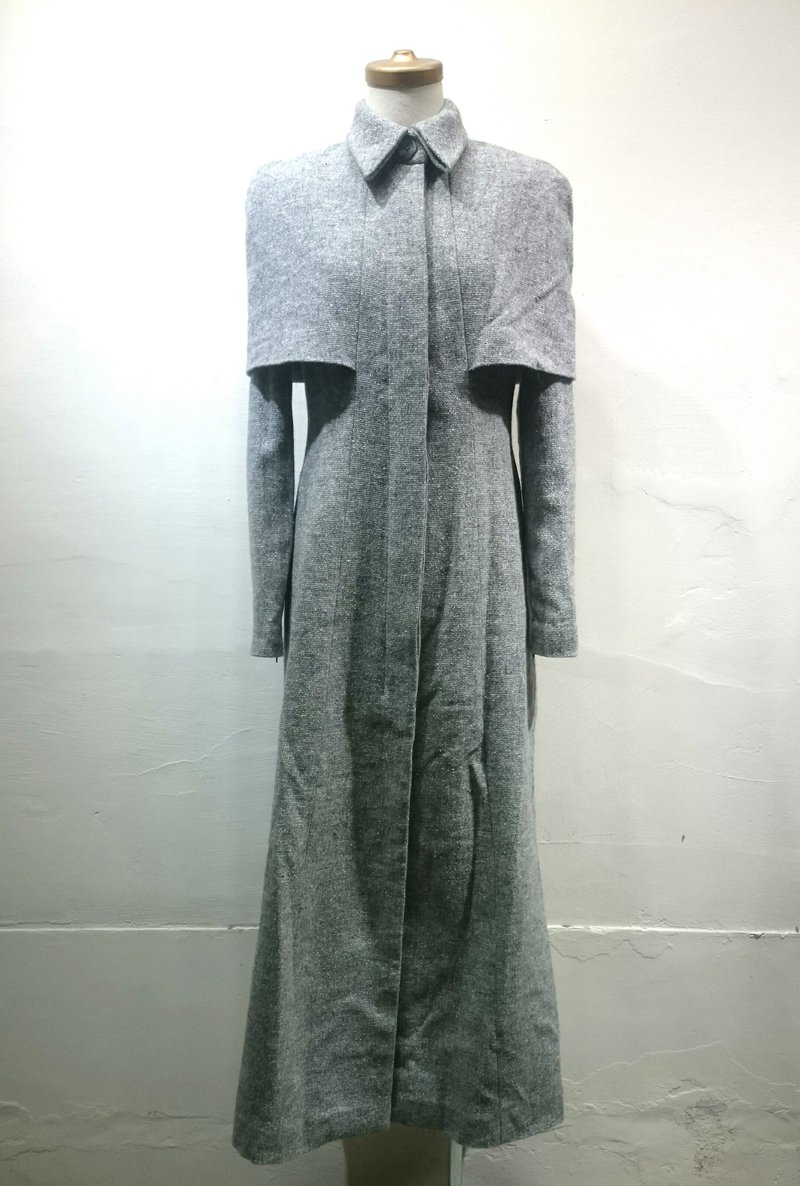 Sample Sale 日本进口100%全羊毛长版外套 Twinkle Cat - 女装休闲/机能外套 - 羊毛 灰色