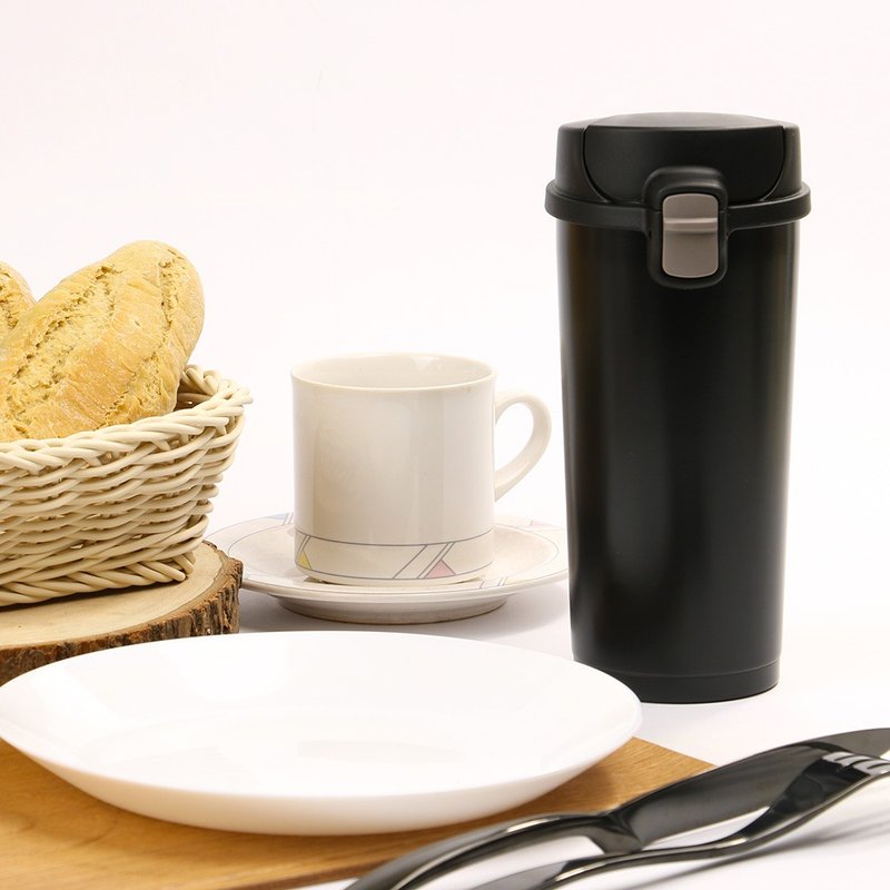 陶瓷易洁层不锈钢保温杯-黑色-台湾制造 - 保温瓶/保温杯 - 不锈钢 黑色