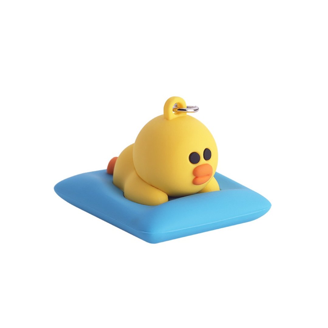 LINE FRIENDS一卡通 / 晚安莎莉 - 造型悠游卡/交通卡 - 硅胶 黄色