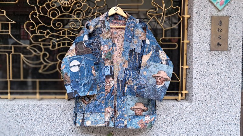 AMIN'S SHINY WORLD 梵谷的世界 KIMONO - 女装休闲/机能外套 - 棉．麻 多色