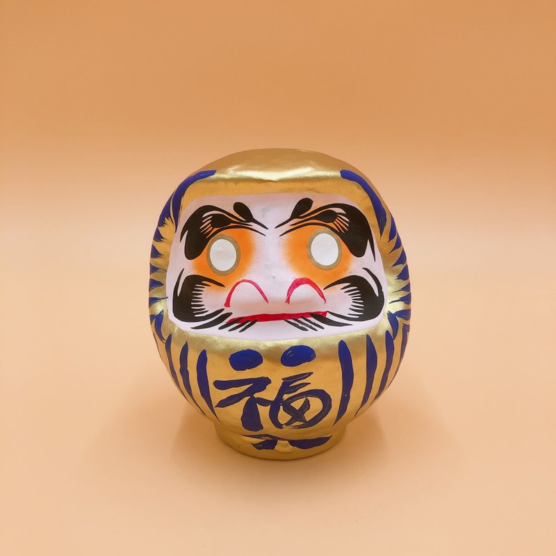 【招福祈愿】达摩不倒翁 だるま 金色 多尺寸 摆设 送礼 许愿 DIY - 摆饰 - 纸 金色
