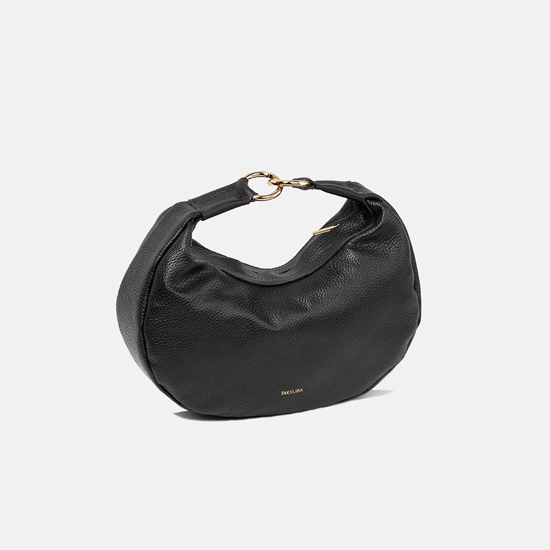 OUTLET – 皮革肩背包 | 极简手工皮夹 | 意大利皮革 - 手提包/手提袋 - 真皮 黑色