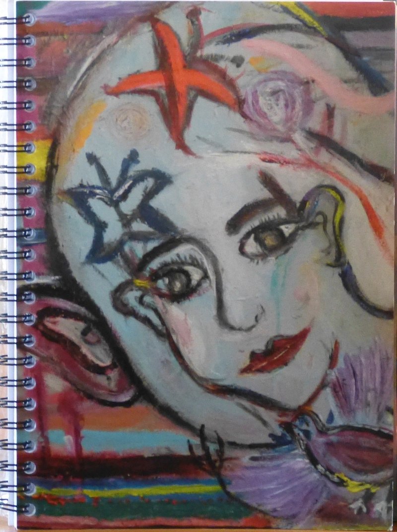 巴黎野妈妈 油画原创设计记事本Out of Ears 法国制造 - 笔记本/手帐 - 纸 多色