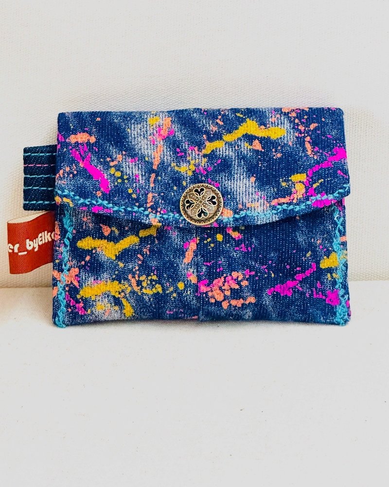 BC 型格 彩绘牛仔布Mini-Wallet - 皮夹/钱包 - 棉．麻 多色