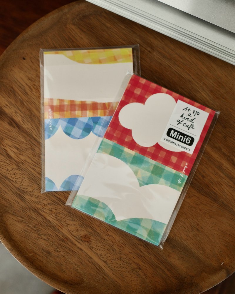【什物】格子晴天 Plaid Days 手账活页纸 Mini6 2 款设计x12張 - 笔记本/手帐 - 纸 多色
