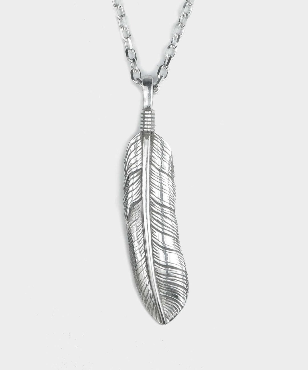Feather Necklace - 项链 - 纯银 