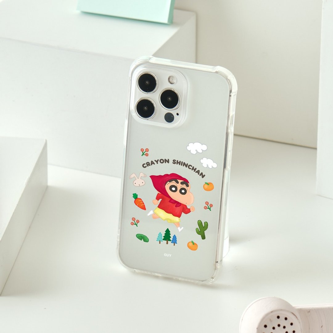 蜡笔小新童趣小红帽全气囊防摔iPhone手机壳 - 手机壳/手机套 - 塑料 透明