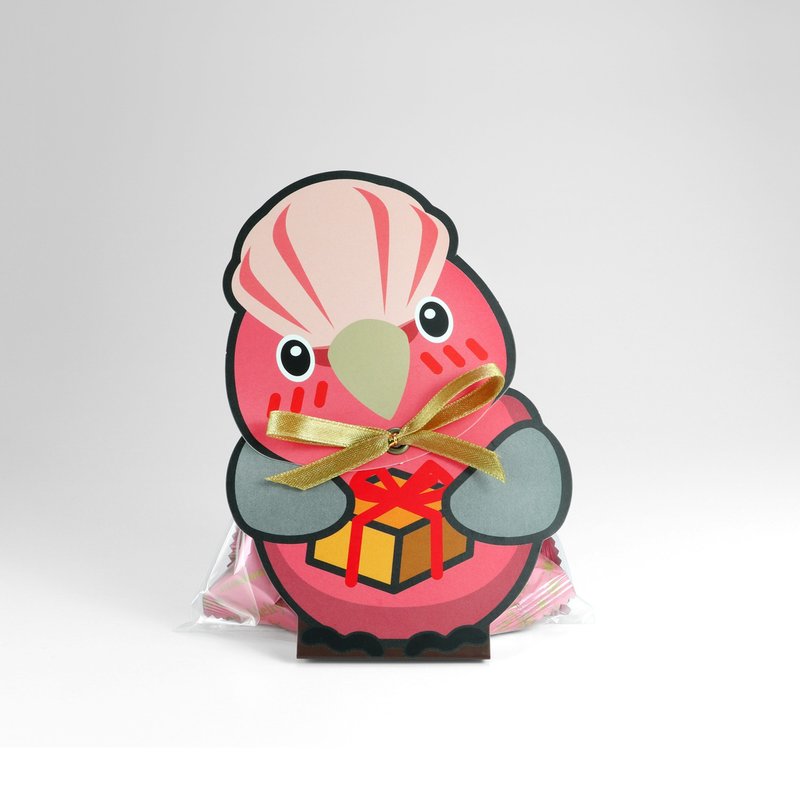 玫瑰巴丹 · 歪歪头立体礼物卡 - 卡片/明信片 - 纸 粉红色