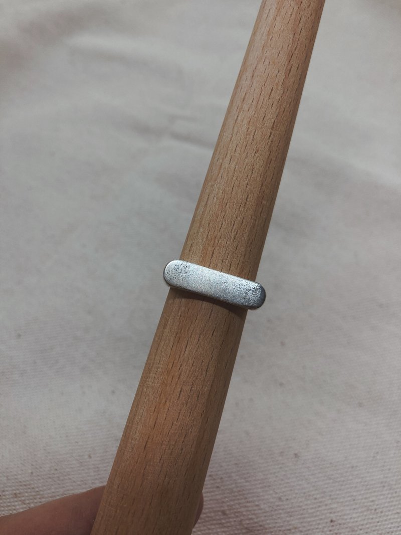 简约平面纯银戒-5mm - 戒指 - 纯银 银色