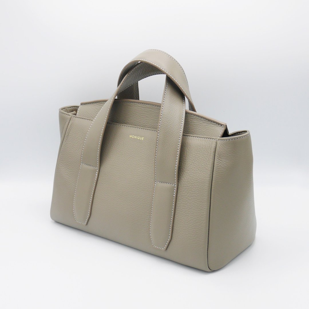 真皮手提包 J-Flap款 / Taupe Grey - 手提包/手提袋 - 真皮 灰色