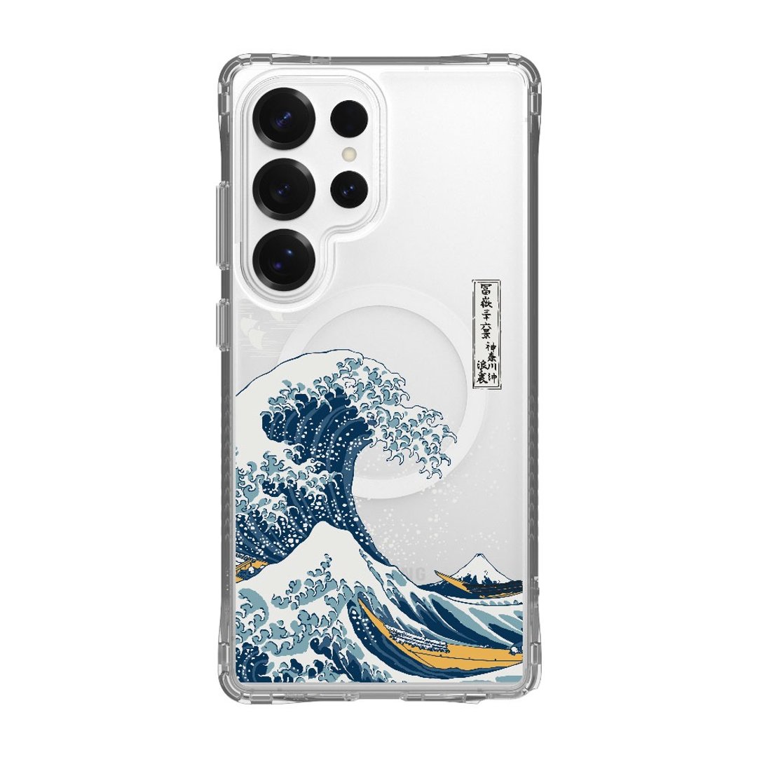 葛饰北斋神奈川冲浪里防摔透明 SAMSUNG 手机壳 - 手机壳/手机套 - 塑料 多色