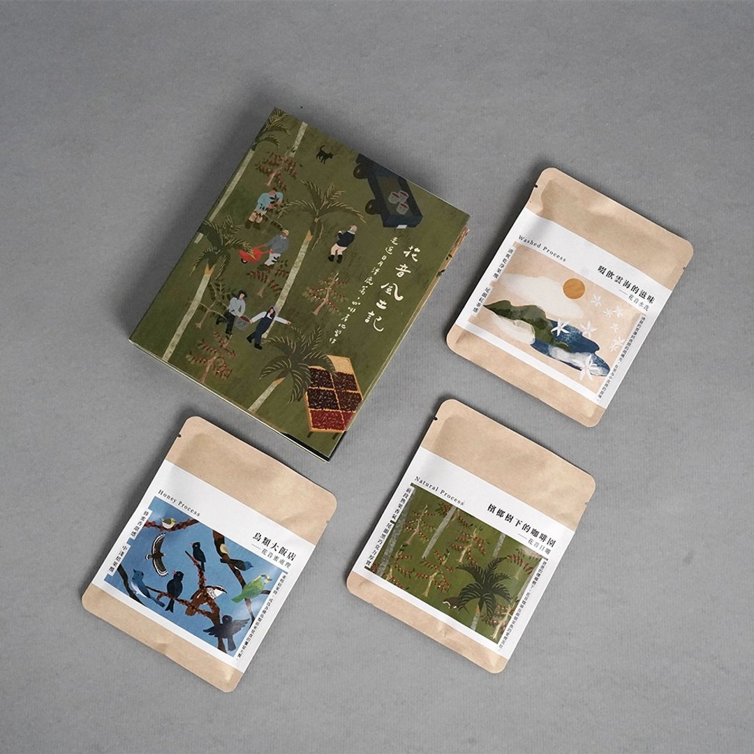 【小农礼品】花音滤挂式咖啡/风土记小书/台湾咖啡/精品咖啡 - 咖啡 - 新鲜食材 咖啡色