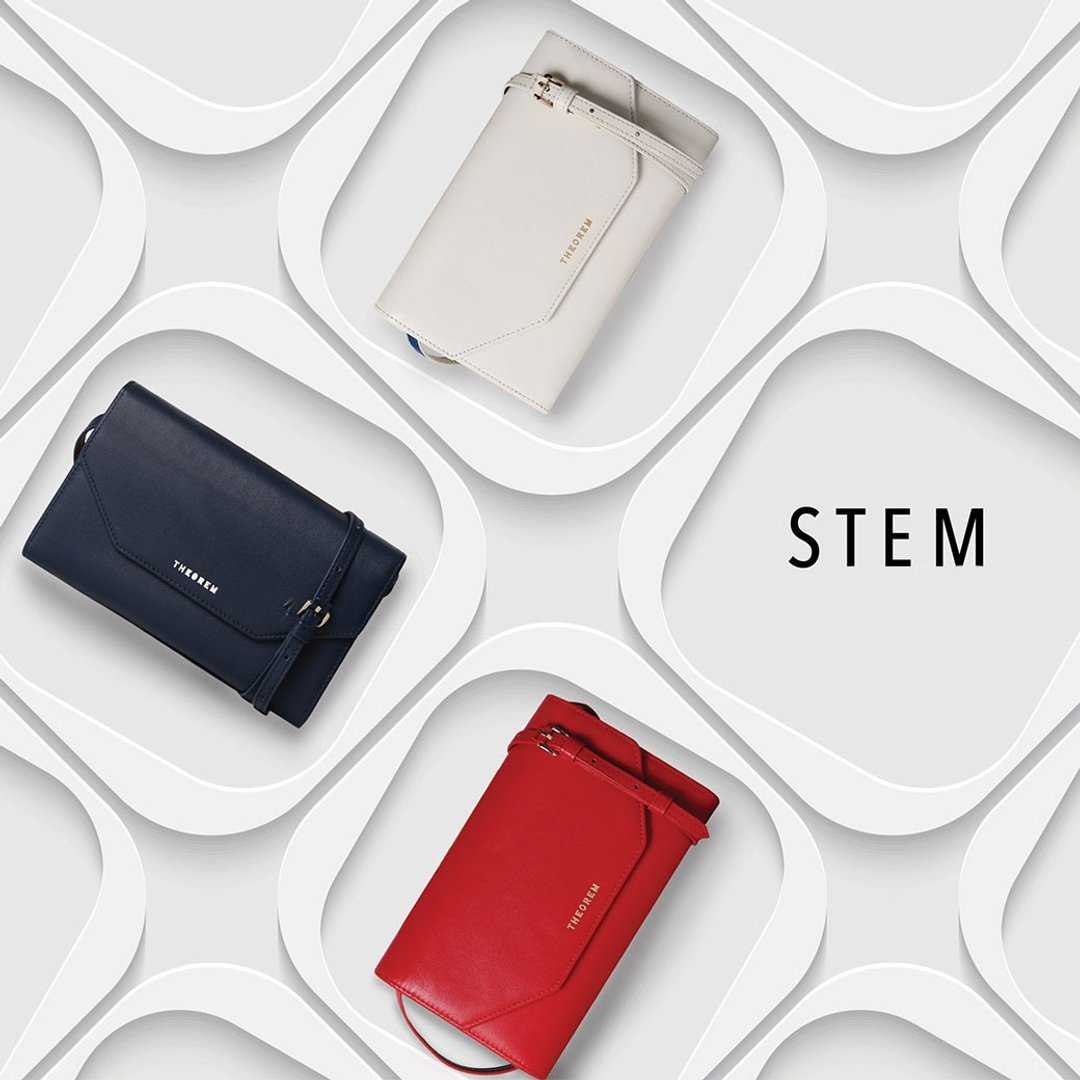 STEM Wallet handbag Clutch wallet - 手拿包 - 真皮 蓝色