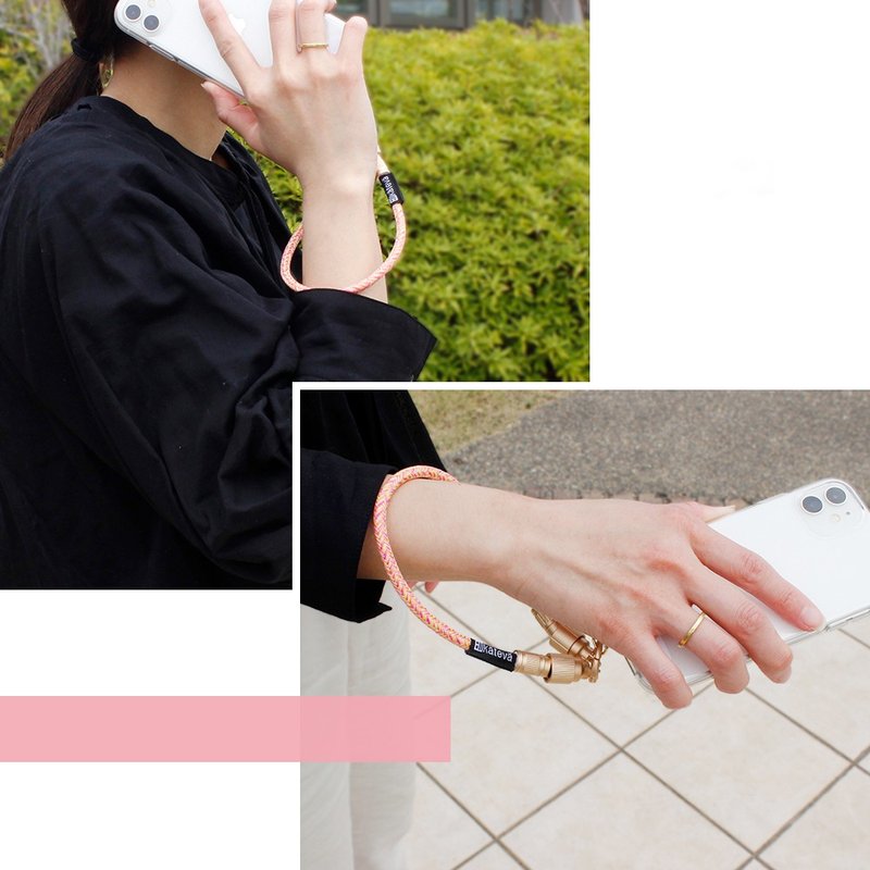 KATEVA 智慧型手机充电带 肩带 手机充电器带 短款 - 挂绳/吊绳 - 其他人造纤维 粉红色