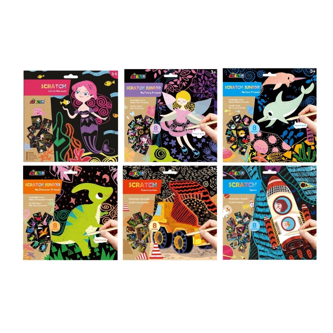【德国Avenir Kids】趣味刮画入门系列(全系列六款) - 玩具/玩偶 - 纸 