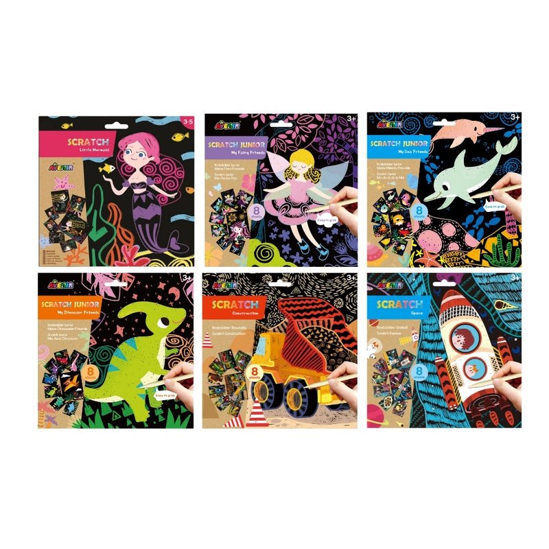 【德国Avenir Kids】趣味刮画入门系列(全系列六款) - 玩具/玩偶 - 纸 