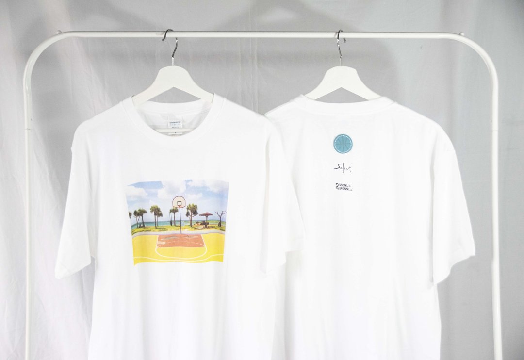 Surroundings联名球场 Tshirt _ 日本冲绳 - 男装上衣/T 恤 - 棉．麻 白色