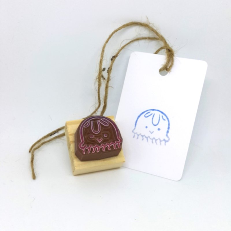 【手工橡皮章】水母//海洋系列 - 印章/印台 - 塑料 