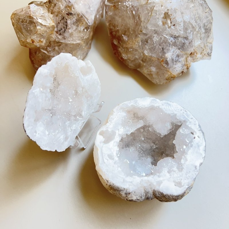 S-10 摩洛哥白水晶聚宝盆 - 摆饰 - 水晶 