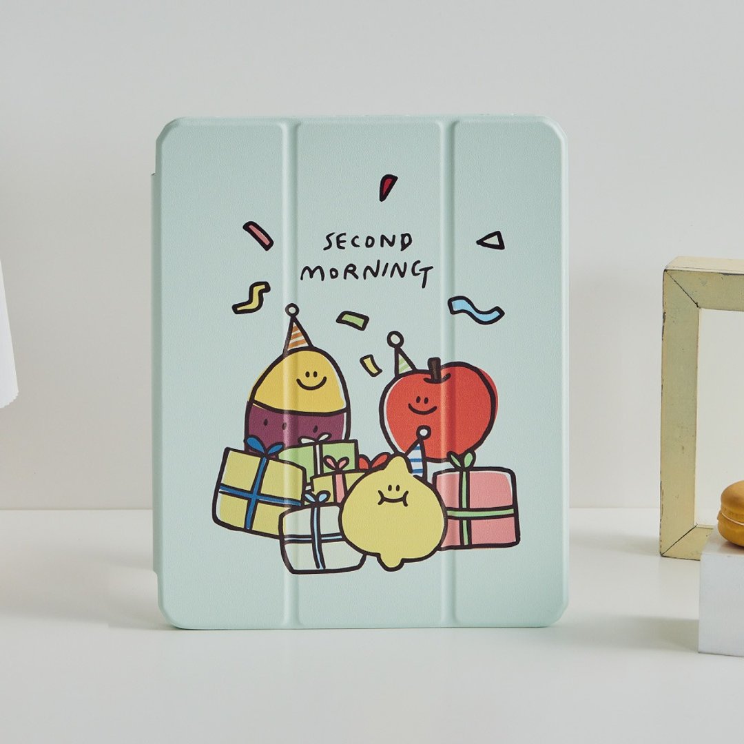 Second Morning礼物派对强悍磁吸iPad三折保护壳 - 平板/电脑保护壳 - 塑料 多色