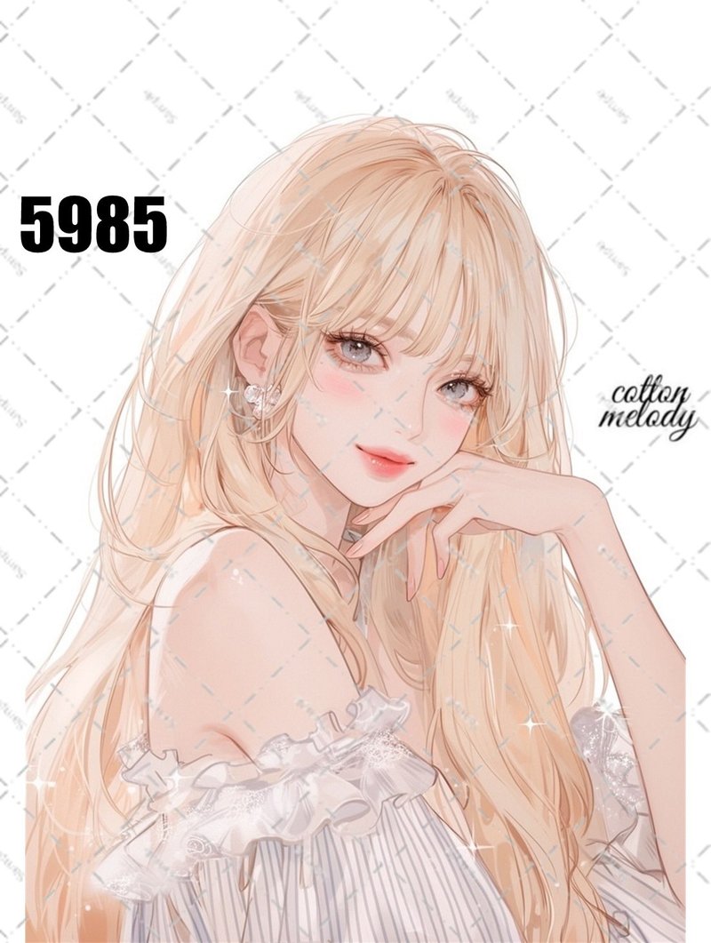 原创贴纸 no.5985 人物贴纸 原创贴纸 人物贴纸 女孩贴纸 原创人物贴纸 - 贴纸 - 纸 