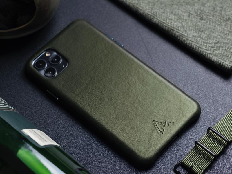 ARMOR iPhone 11 / X 全真皮系列电话保护壳_古典绿 - 手机壳/手机套 - 真皮 