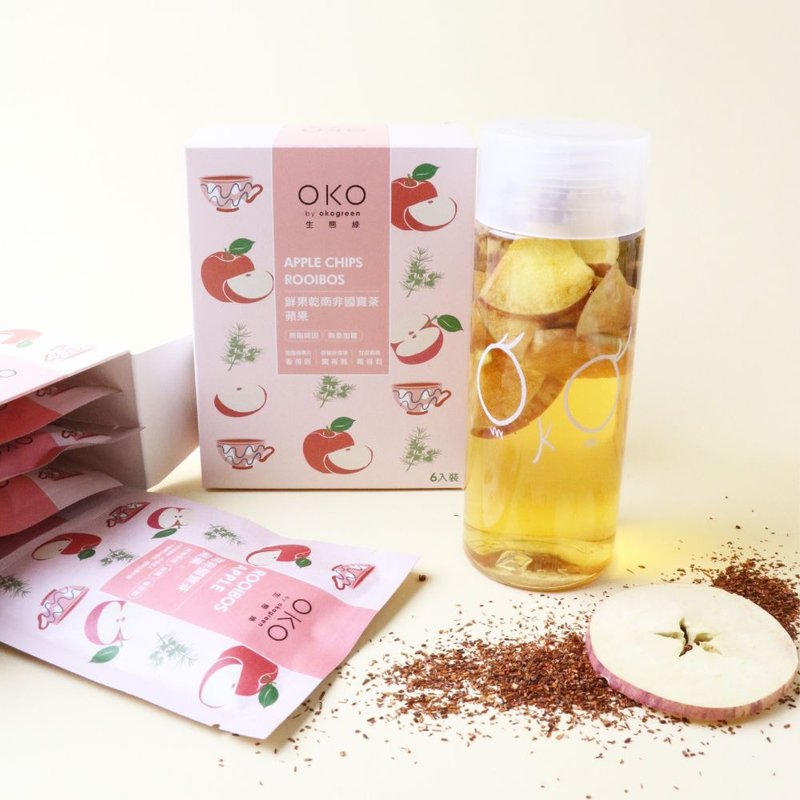 【OKO】苹果片鲜果干南非国宝茶(3g x 6入) - 茶 - 新鲜食材 粉红色