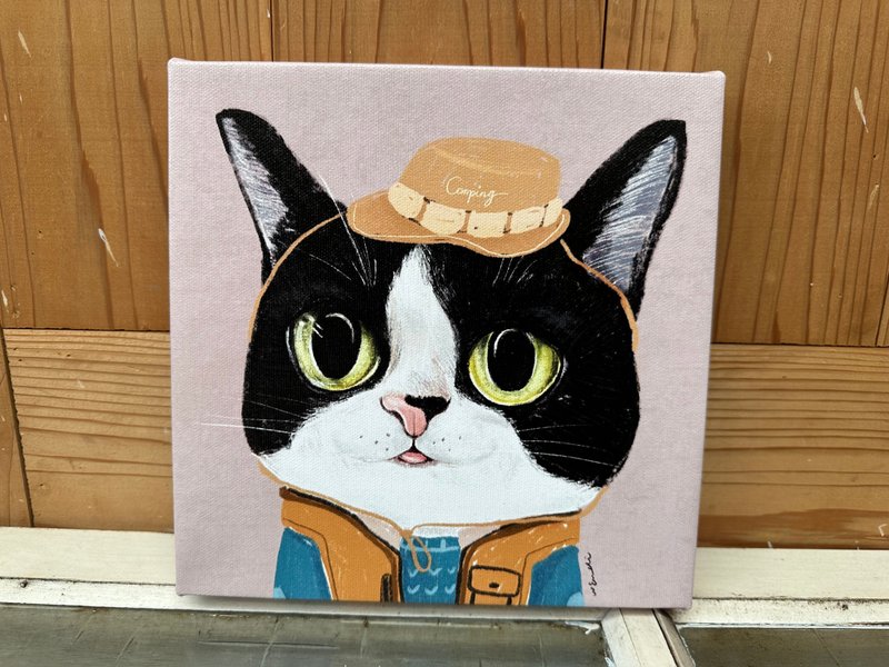 无框画收藏_露营家_奔驰猫的开心做无聊事 - 海报/装饰画/版画 - 其他材质 卡其色