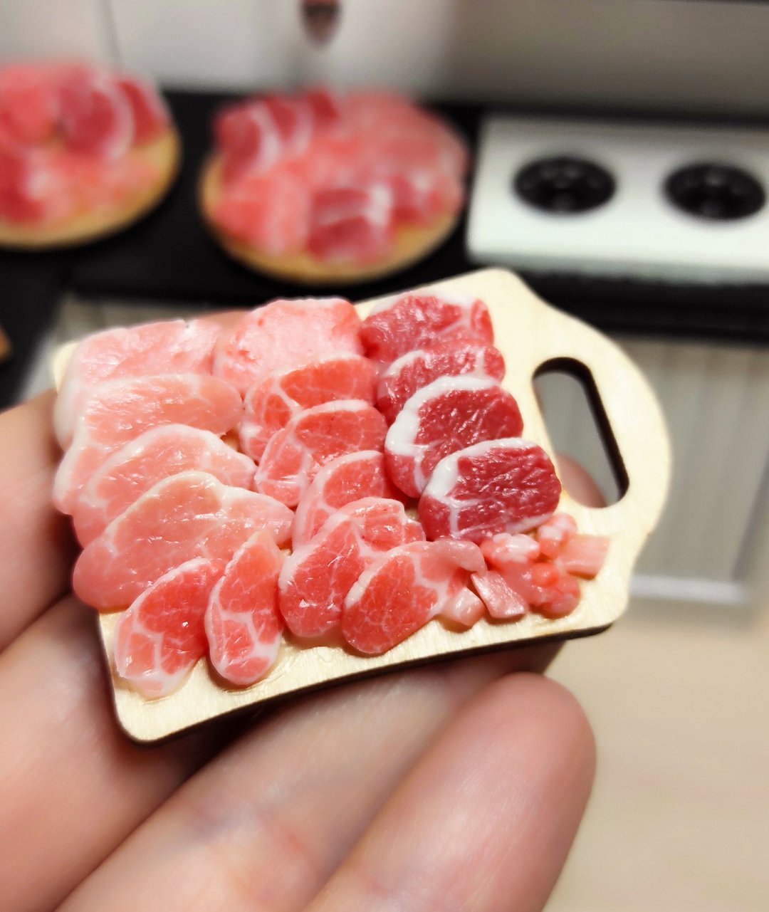 Raw Meat, Farm Food, Mini Food, Dollhouse, Realistic Miniature - 玩偶/公仔 - 粘土 